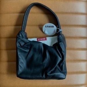 New! With tag & bag. Retro black leather STAUD bag.